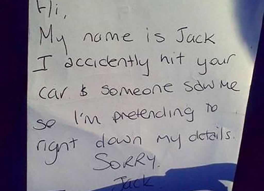 Funny, sad and rude parking notes - Blog - 89.9 The Wave