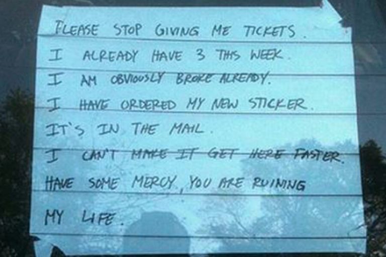 Funny, sad and rude parking notes - Blog - 89.9 The Wave